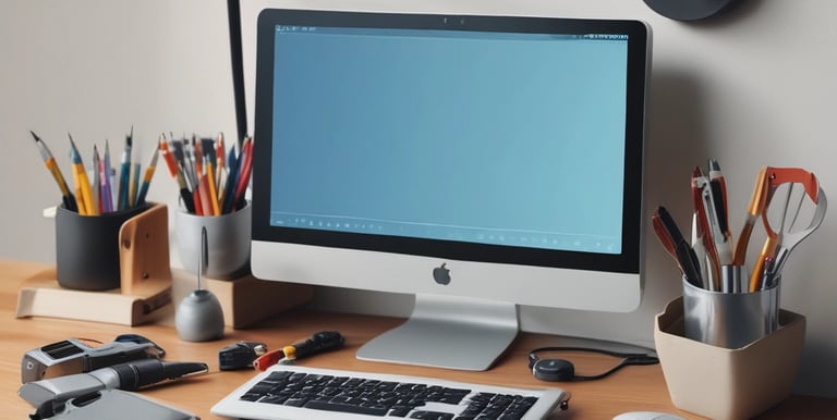 A dimly lit room with a person sitting by a window, partially illuminated by soft, warm light. The room has a massage table, some equipment, and artwork on the wall. Shadows cast interesting patterns, adding depth to the serene space.