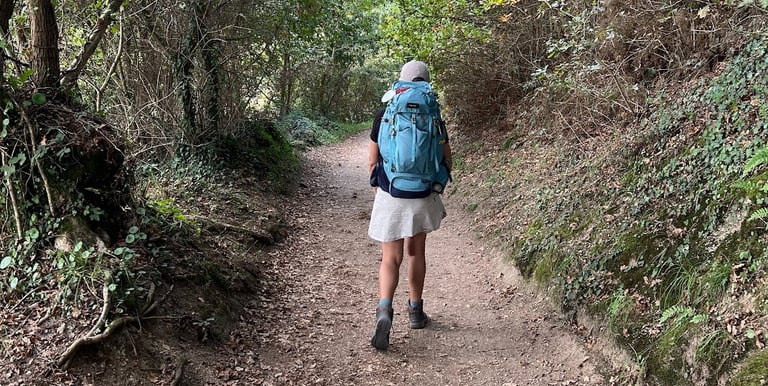 mulher no caminho de santiago