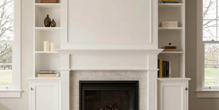 Geometric tiles are arranged in an intricate pattern with octagonal and square shapes made of marble, featuring a combination of white, black, and reddish colors. Sunlight casts shadows across the surface, creating a play of light and shadow that highlights the texture of the materials.