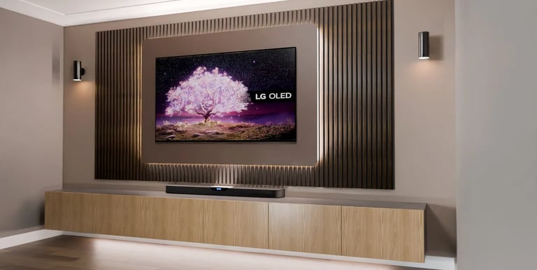 MountMyTV - TV media wall. Custom TV solutions