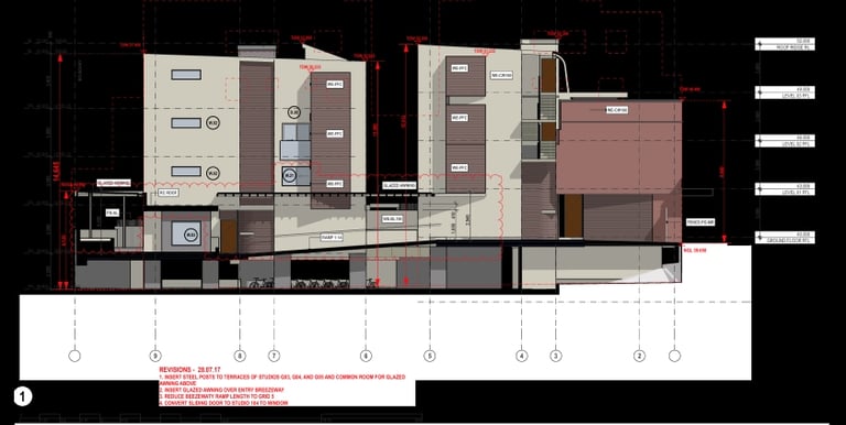 a plan of a building with a lot of details