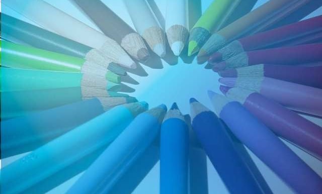 Colorful pencils, great design solutions