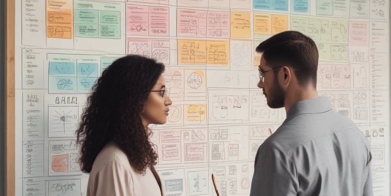 A close-up of a notepad filled with notes and a pen, symbolizing project planning.