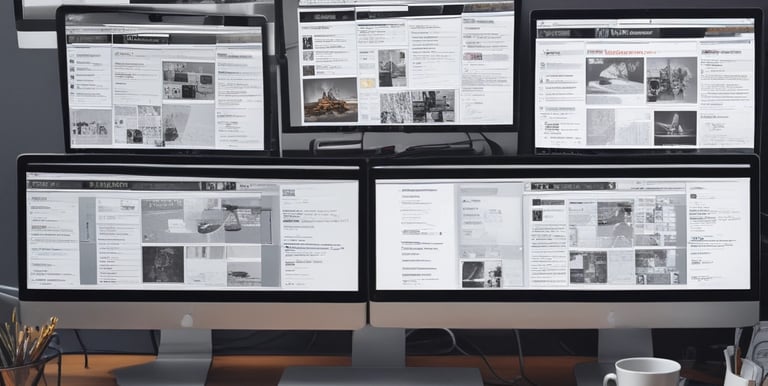 A vibrant image showcasing a creative workspace.