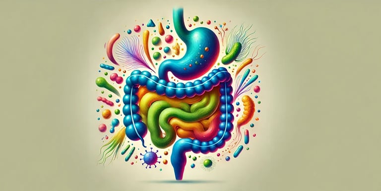 Schematische Darstellung Mikrobiom