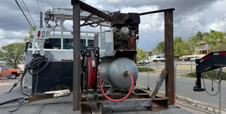 generator cage built for a client that was welded together for a client in Prescott, Arizona