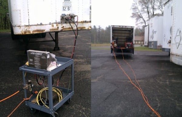 We use efficient trailer testing equipment for Massachusetts Annual Inspections