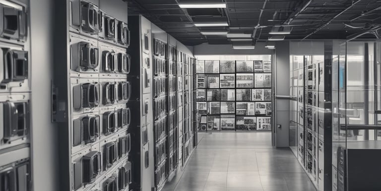 An AI algorithm interface displaying surveillance data.