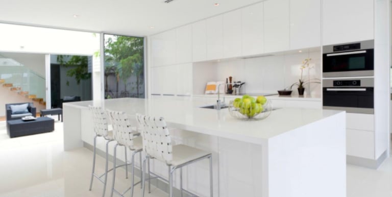 a modern kitchen 