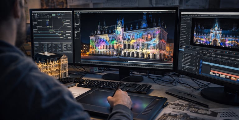 conception vidéo mapping