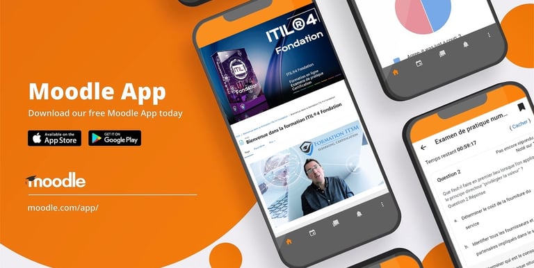 Formations ITIL4 en ligne sur téléphones et tablettes