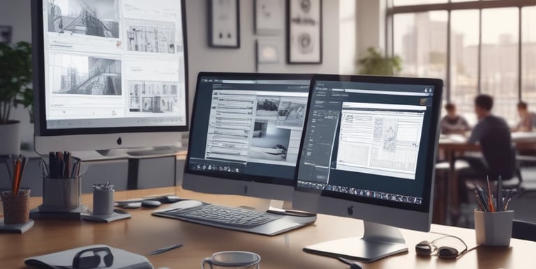 Close-up of a digital marketing dashboard displaying analytics and performance metrics on a screen.