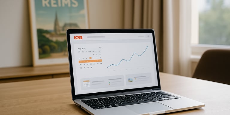 a laptop computer sitting on a table with a laptop on it