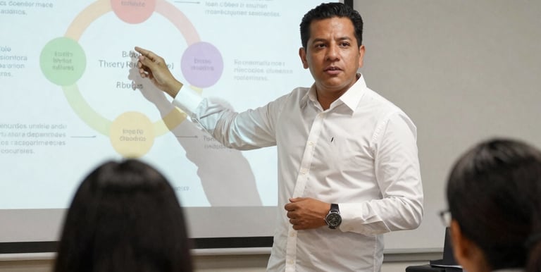 An aerial view of a large international conference hall filled with attendees.