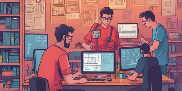 A modern pilot factory with engineers working on medical device prototypes.