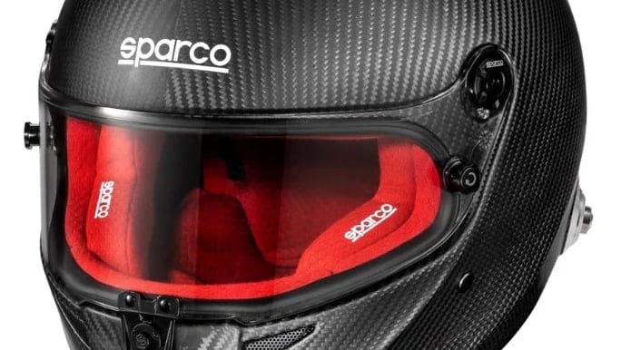 carbon sparco helmet