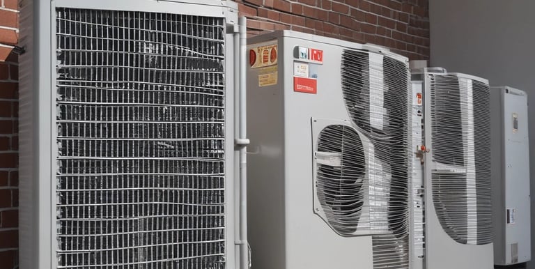 Close-up of a clean air filter being replaced during a maintenance visit.