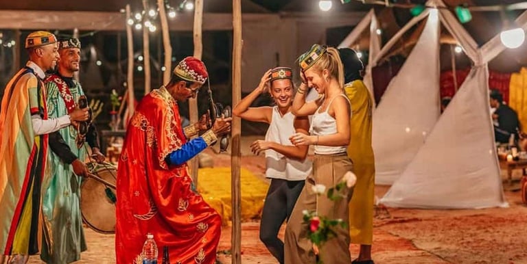 a group of people in costumes and costumes