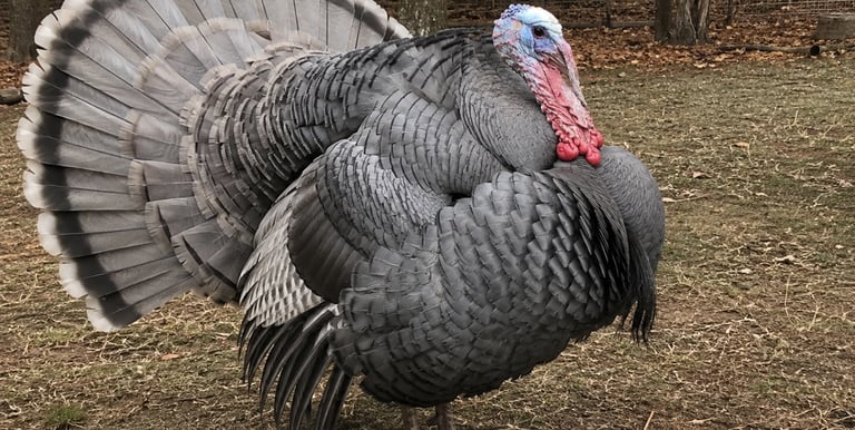 Blue slate turkey