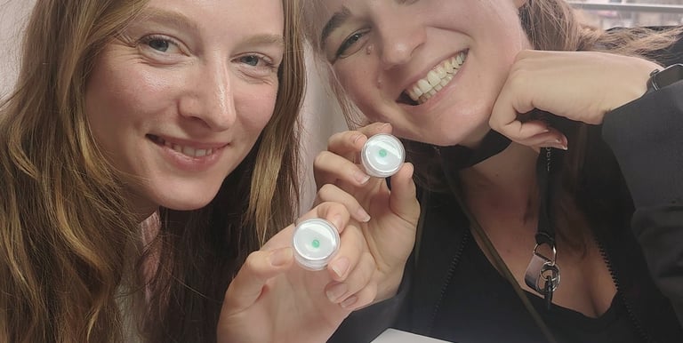Tourist forging silver to make emerald ring in Bogota workshop