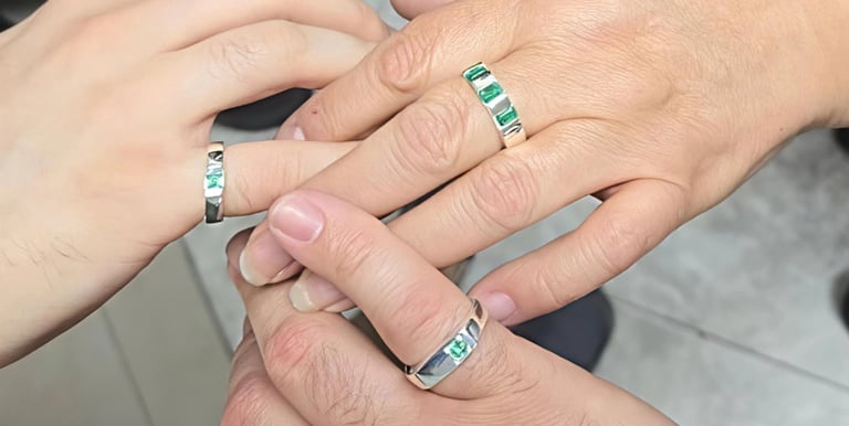 Hands-on emerald ring making class Bogota Colombia