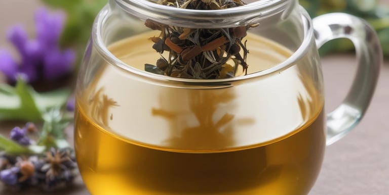 A serene bathroom shelf displaying datuns' herbal skincare and bath products with soft natural lighting.