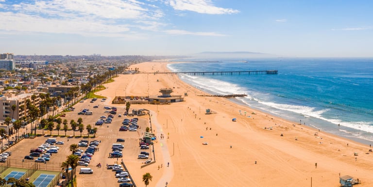 Tangier beach view on Morocco tour from Chefchaouen and Sahara routes