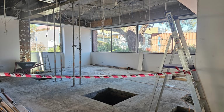 Commerical project work site