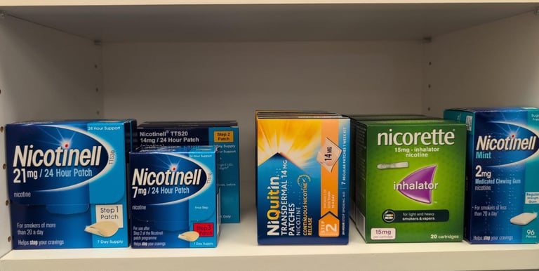 Waverley Pharmacy Aberdeen nicotine replacement therapy products NRT for free NHS stop smoking