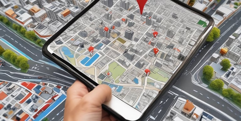 Close-up of a mentor guiding a startup founder through a business plan on a tablet.