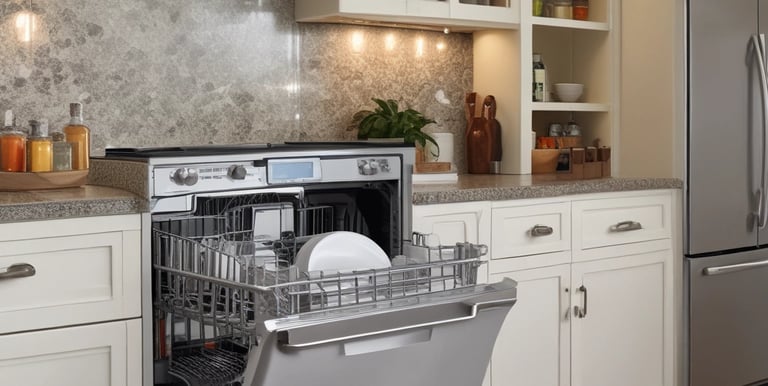 stainless steel kettle on white kitchen counter