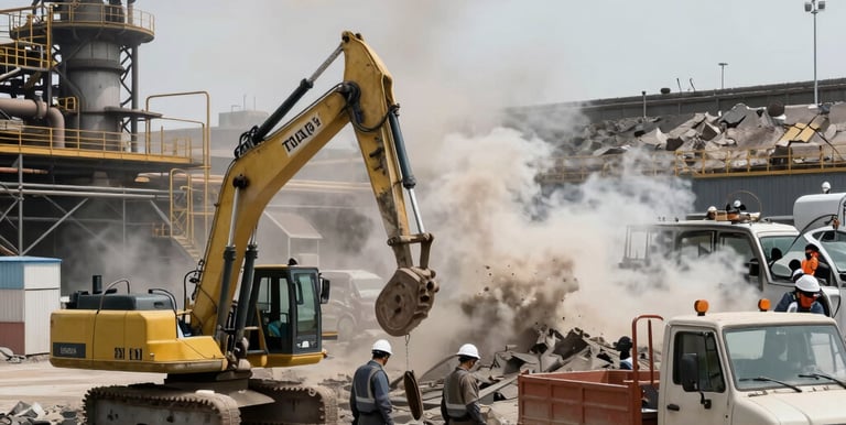 A team discussing climate strategy around a table with charts and laptops.