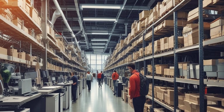 A professional consultant discussing automation solutions with a client.