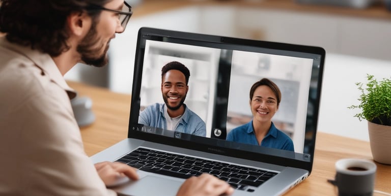 A serene couple seated on yoga mats, eyes closed, holding hands in a peaceful studio.