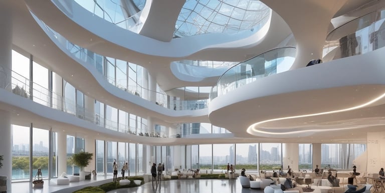 A striking blacked-out architectural blueprint illuminated by subtle lighting.