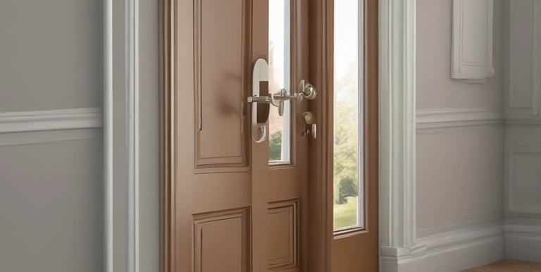 Close-up of hands fitting thermal insulation panels on a wall.