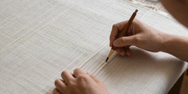 Handcrafted pottery pieces arranged on a rustic wooden table with natural light