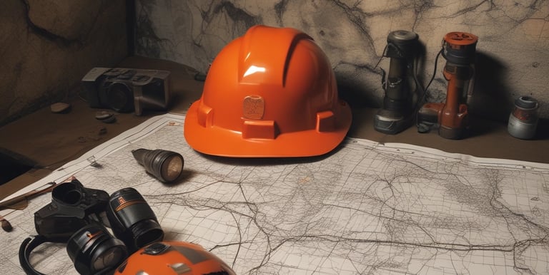 Close-up of hands shaking over a mining blueprint, symbolizing partnership and trust.