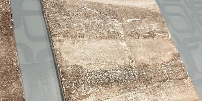 Campionature di prova per gli effetti decorativi