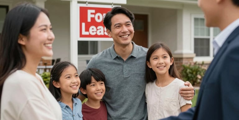A well-maintained residential building with lush greenery and clean walkways.
