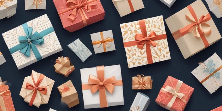 A warm family gathering exchanging festive gifts with smiles and joy in a cozy Indian home.