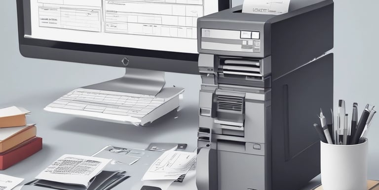 Close-up of hands working on cloud integration on a laptop with digital interface overlay.