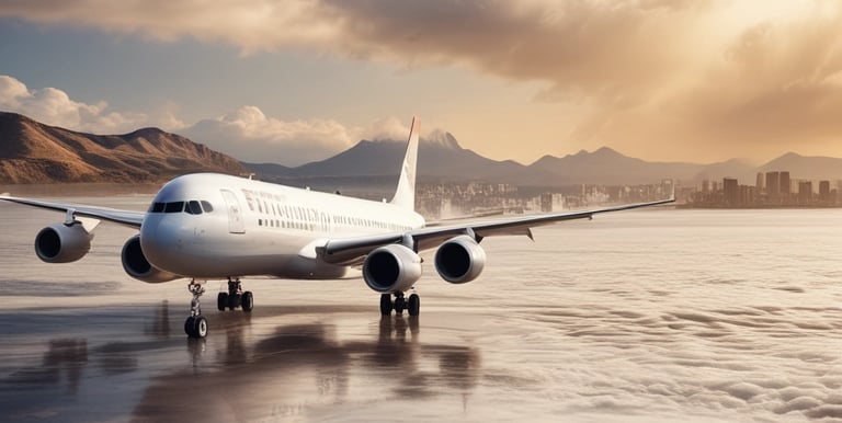 A couple relaxing on a pristine beach during their honeymoon trip.
