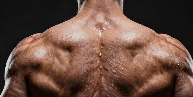 Four women practicing yoga in a park during autumn.