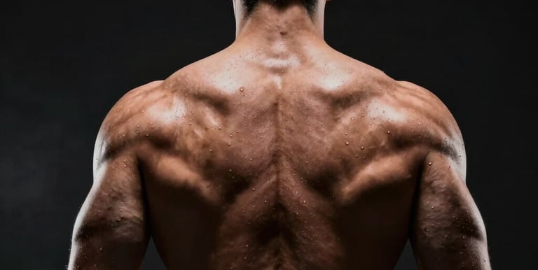 People doing yoga in a park during autumn.