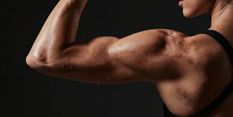 a woman standing in the middle of a forest