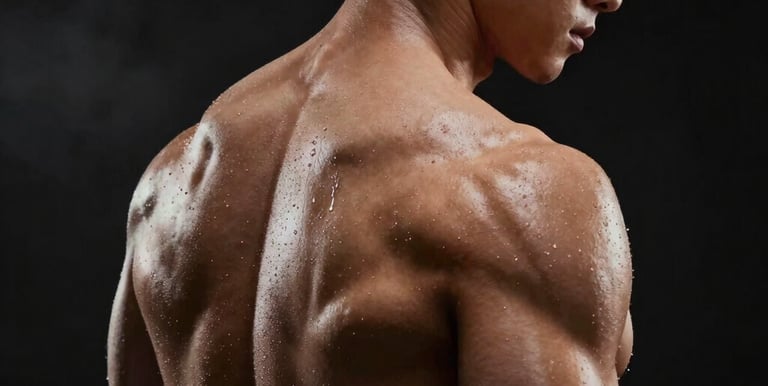 Four women practicing yoga in a park during autumn.