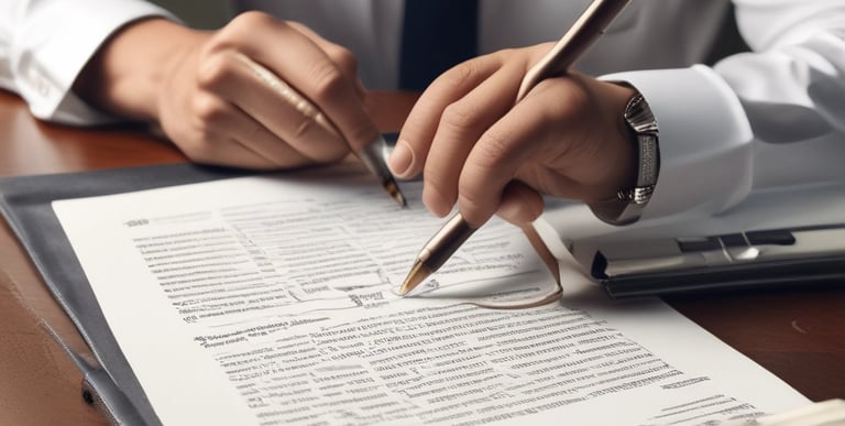 A courtroom setting with a judge and lawyers.