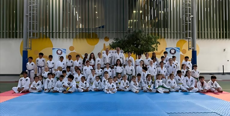 ITF Hwa Rang Taekwon-Do Club Dubai students and instructors on Exam Day