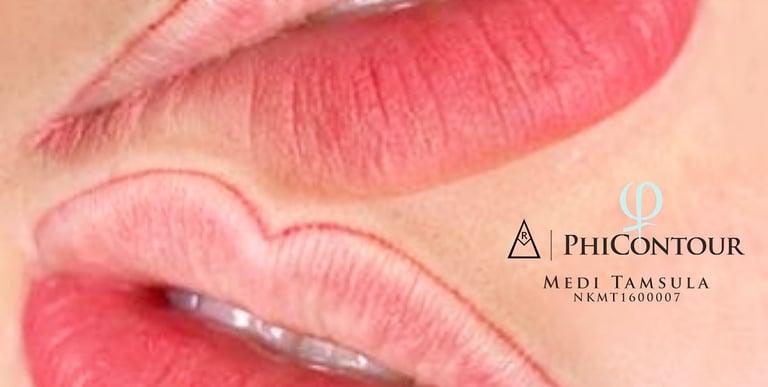 Tatouage semi-permanent du contour des lèvres à Bruxelles chez Medi Kiss Dermaclinic